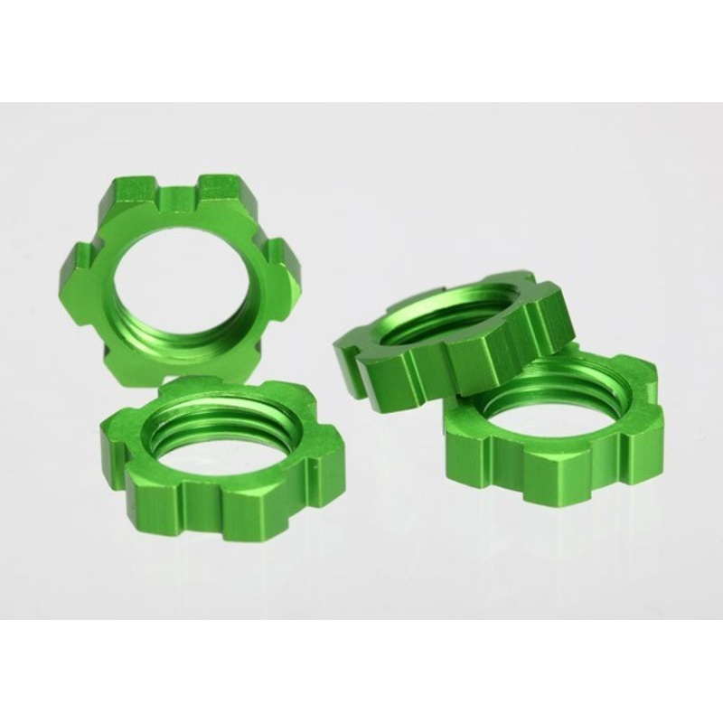Traxxas 5353A – Wheel Nuts Splined 17Mm (Green-Anodized) (4)