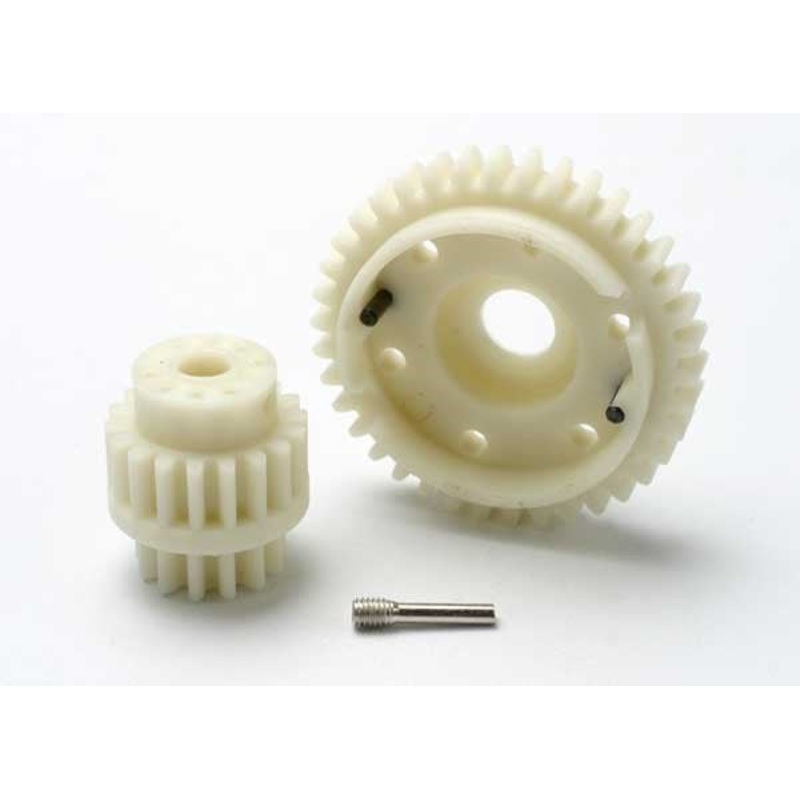 Traxxas 5384 – Gear set 2-speed wide ratio (2nd speed gear 38T 13T-18T input gears hardware)