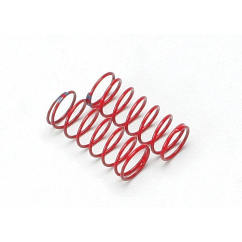 Traxxas 5434A – Spring shock (red) (GTR) (1.6 rate double blue stripe) (1 pair)