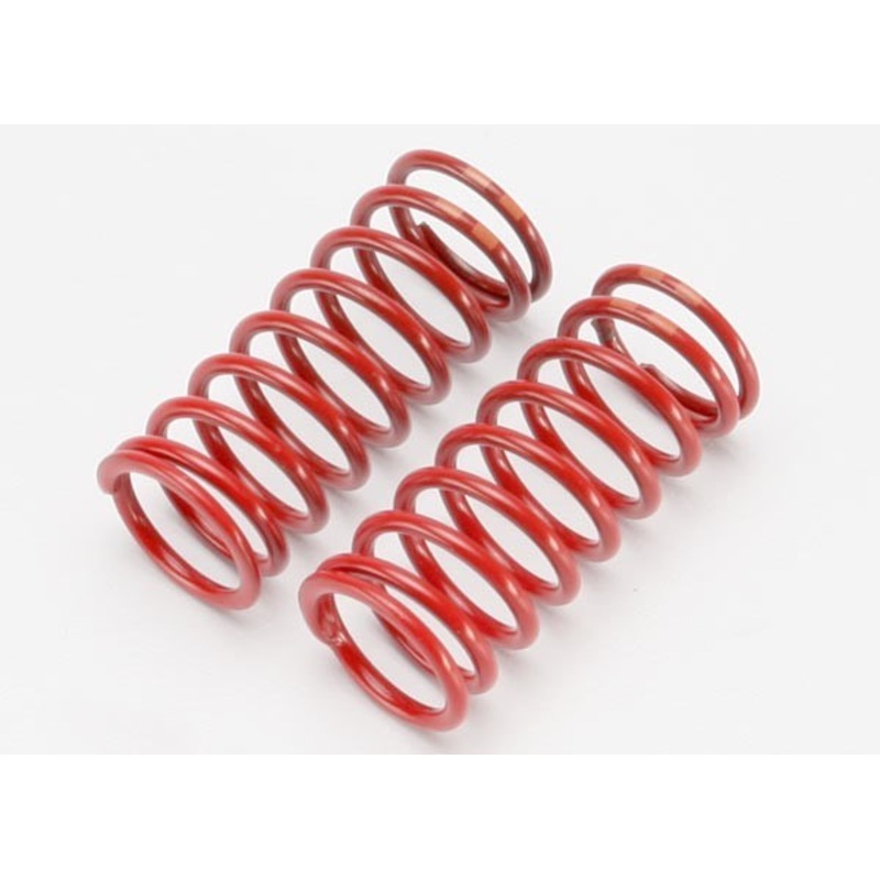 Traxxas 5649 – Spring shock (red) (long) (GTR) (5.4 rate double orange stripe) (1 pair)
