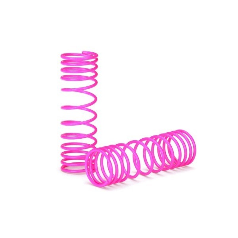 Traxxas 5857P – Springs Front (Pink) (Progressive Rate) (2)