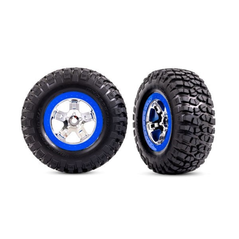 Traxxas 5869A T&W SCT CHRM BLU BDLK 2WD FRNT