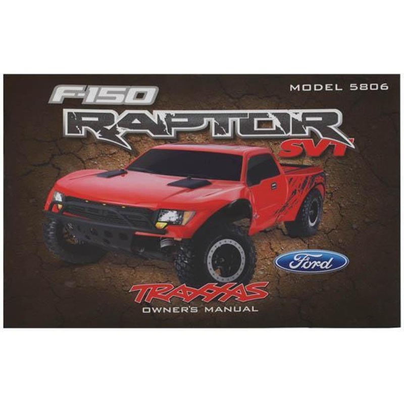 Traxxas 5897 – Owner’S Manual Ford Raptor (model 5806)