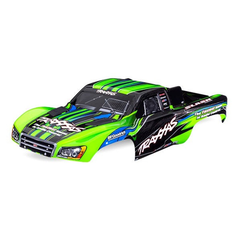 Traxxas 5924-GRN BODY SLASH 2WD GREEN CLIPLESS