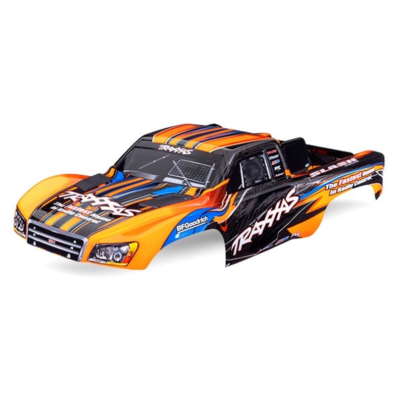 Traxxas 5924-ORNG BODY SLASH 2WD ORANGE CLIPLESS