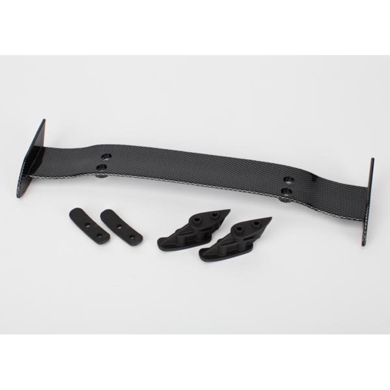 Traxxas 6414G – Wing (exocarbon)/ wing mounts (2)/ washers (2)
