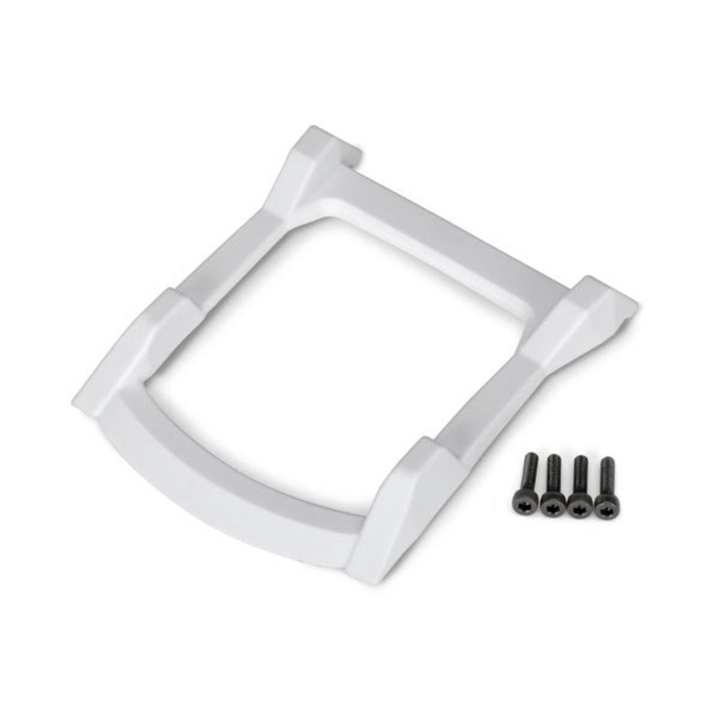 Traxxas 6728A Skid plate roof (body) (white)/ 3×12 CS (4)