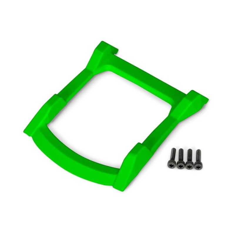 Traxxas 6728G Skid plate roof (body) (green)/ 3×12 CS (4)