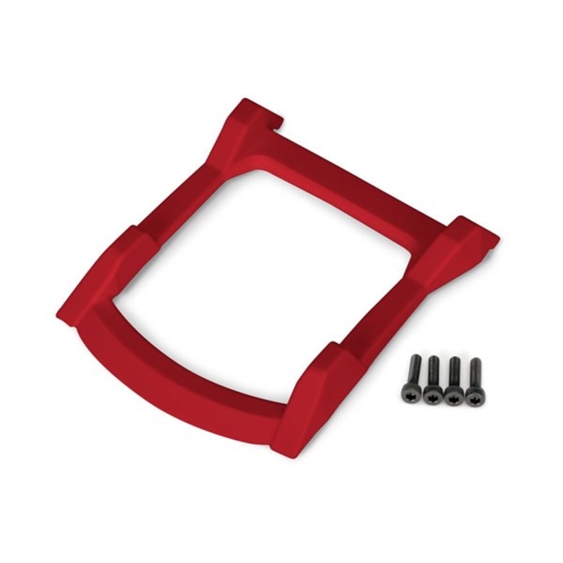 Traxxas 6728R Skid plate roof (body) (red)/ 3x12mm CS (4)