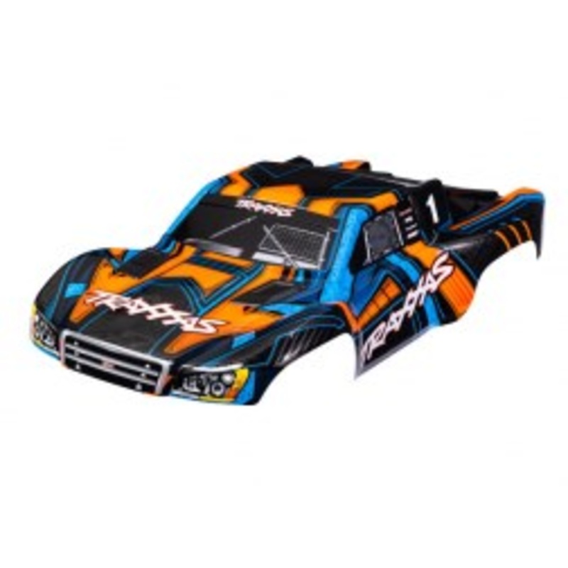 Traxxas 6844-ORNG BODY SLASH 4X4 ORNG/BLUE CLIPLESS