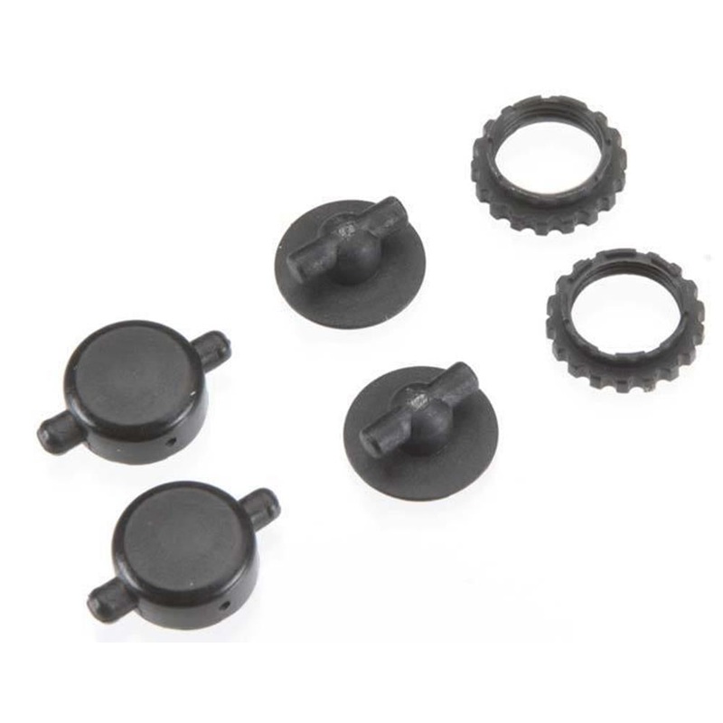 Traxxas 6962 – Caps and spring retainers GTR shocks (upper cap (2) upper retainer (2) lower retainer (2))