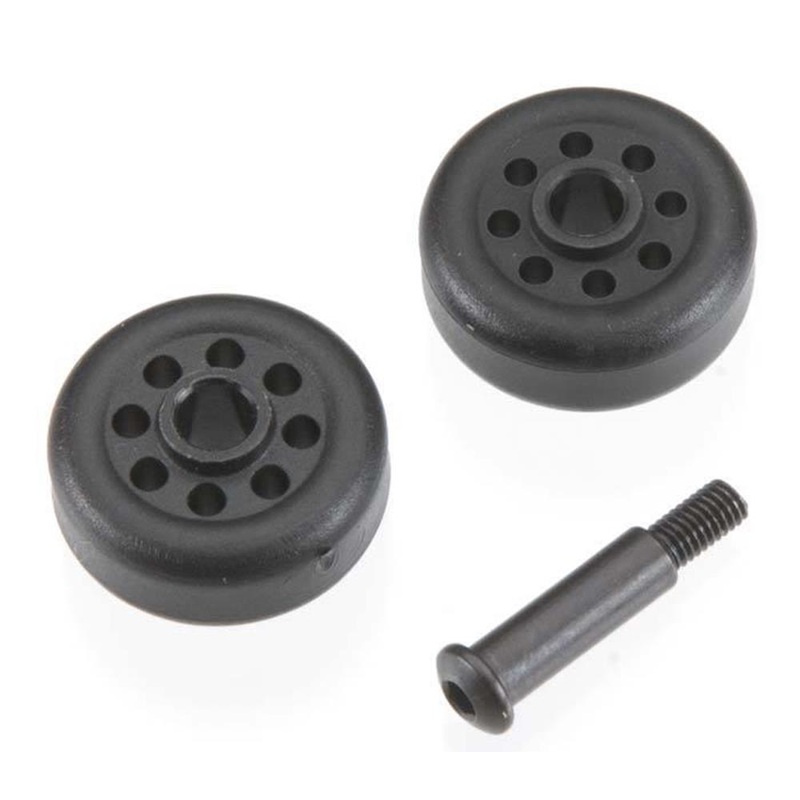 Traxxas 6977 – Wheels (2)/ axle (1) (for wheelie bar #6978)