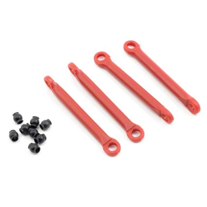 Traxxas 7018 – Push Rod (Molded Composite) (Red) (4)/ Hollow Balls (8)