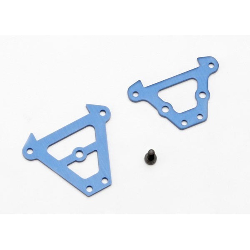 Traxxas 7023 – Bulkhead tie bars front & rear (blue-anodized aluminum)/ 2.5×6 CS (1)
