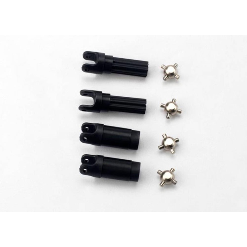 Traxxas 7050 – Half shafts left or right (1/16 Slash)(internal splined half shaft (2)/external splined half shaft) (2))/ metal u-joints (4)