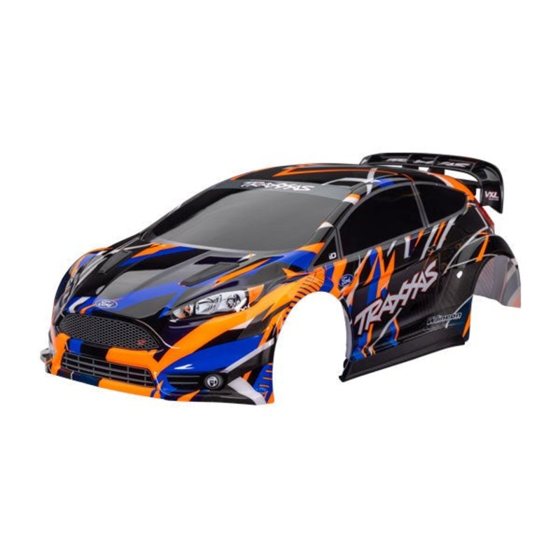Traxxas 7427-ORNG Body Ford Fiesta St Rally Vxl Orange