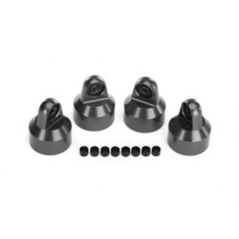 Traxxas 7764-GRAY SHOCK CAPS GTX ALUM GRAY