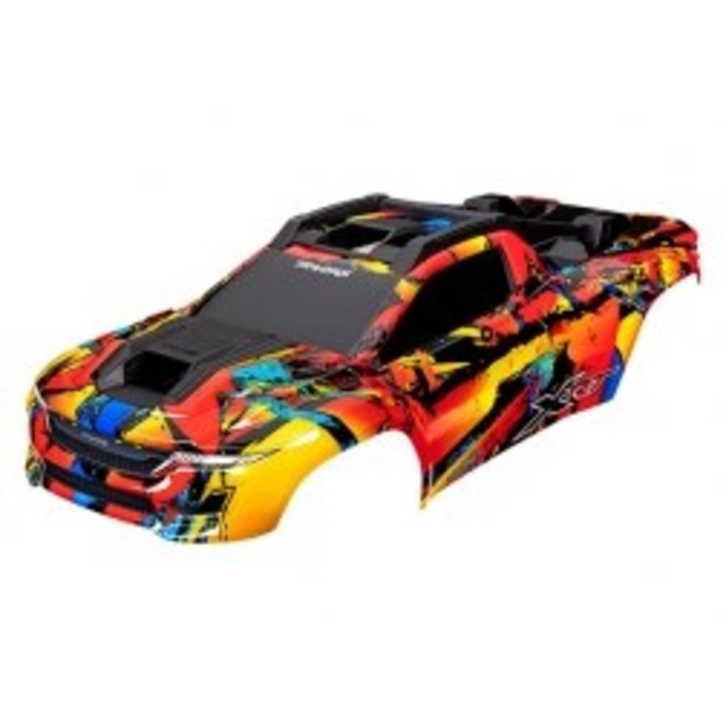 Traxxas 7898 BODY XRT SOLAR FLARE ASSEMBLED