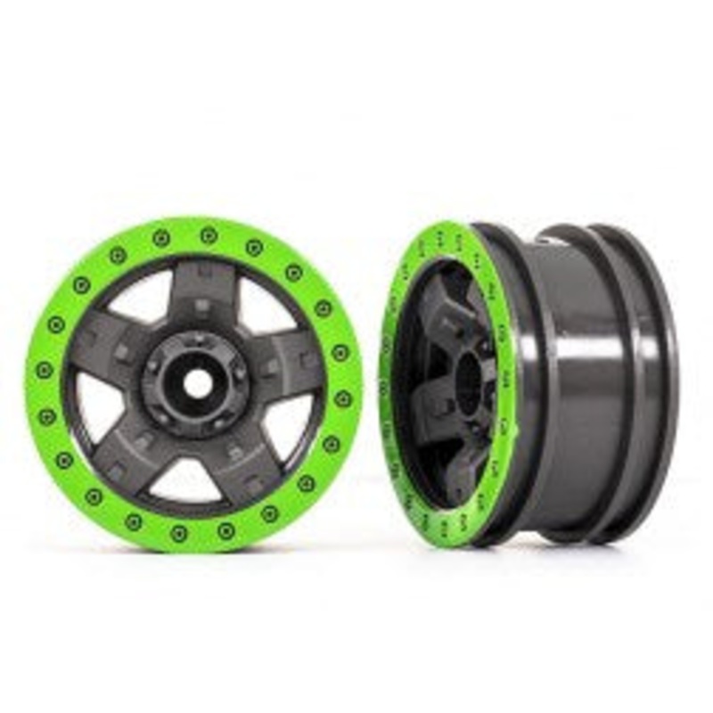 Traxxas 8180-GRN WHEELS TRX-4 SPRT 2.2 GRAY GRN BL