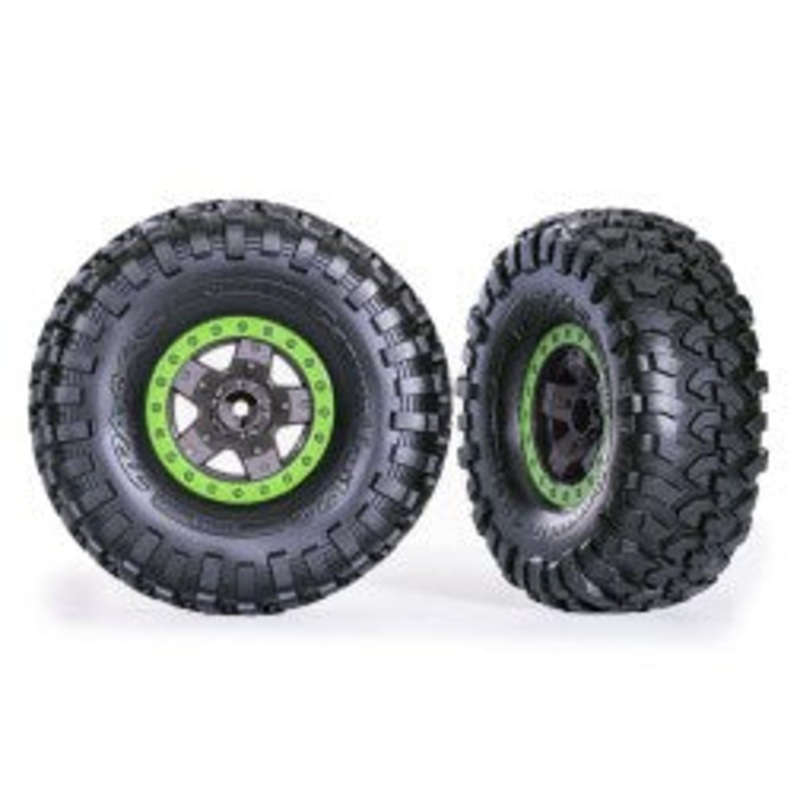 Traxxas 8181-GRN T&W SPRT 2.2WHL GRN BL/CANYON TRL