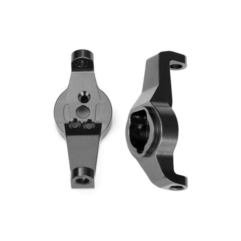 Traxxas 8232A Caster blocks 6061-T6 aluminum (charcoal gray-anodized) left and right