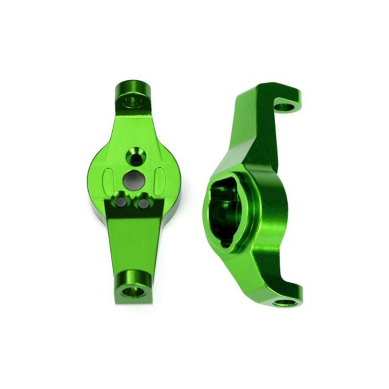 Traxxas 8232G Caster blocks 6061-T6 aluminum (green-anodized) left and right