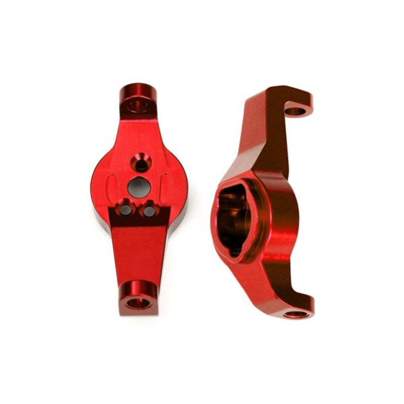 Traxxas 8232R Caster blocks 6061-T6 aluminum (red-anodized) left and right