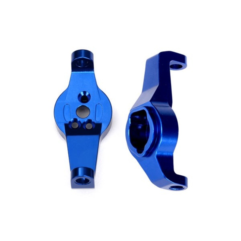 Traxxas 8232X Caster blocks 6061-T6 aluminum (blue-anodized) left and right