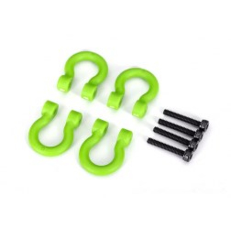Traxxas 8234-GRN BUMPER D-RING GREEN FRONT/REAR
