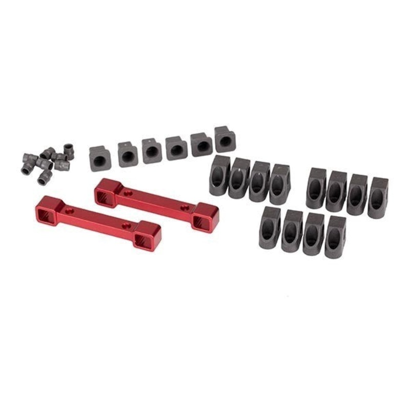 Traxxas 8334R – Mounts Suspension Arms Red-Anodized Aluminum