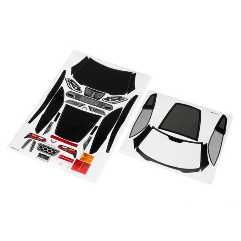 Traxxas 8387 – Decal sheets Chevrolet Corvette Z06