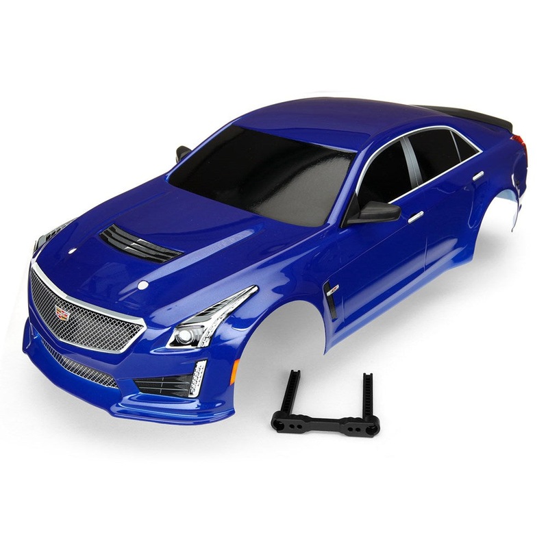 Traxxas 8391A Body Cadillac CTS-V blue (painted decals applied)