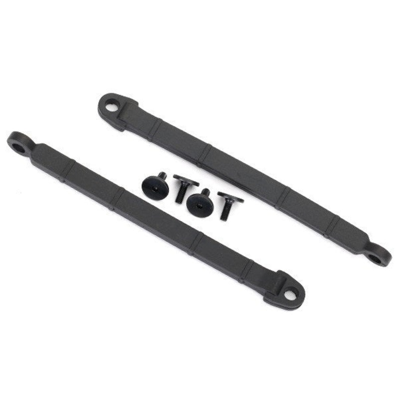 Traxxas 8548 – Limit strap rear suspension (2)/ 3×8 flathead screw (4)