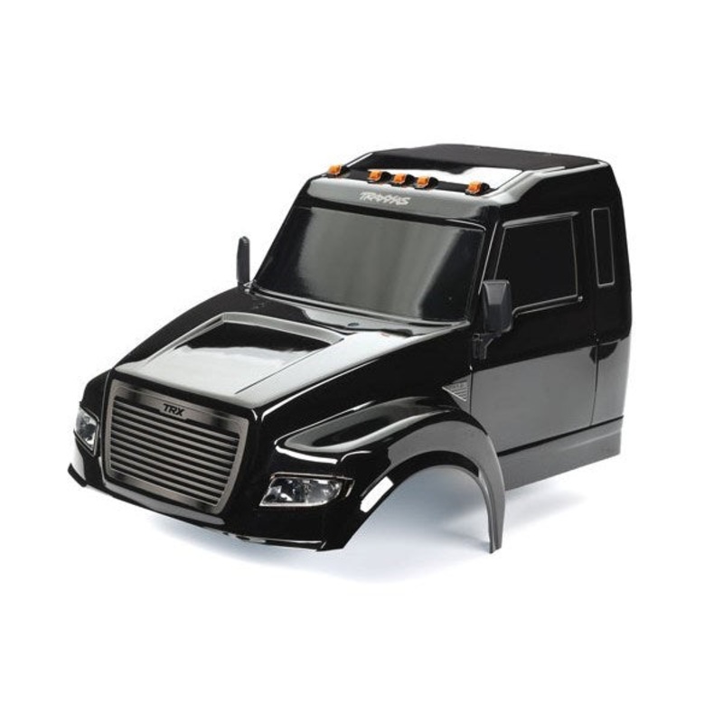 Traxxas 8823X Body TRX-6 Ultimate RC Hauler black (painted decals applied)