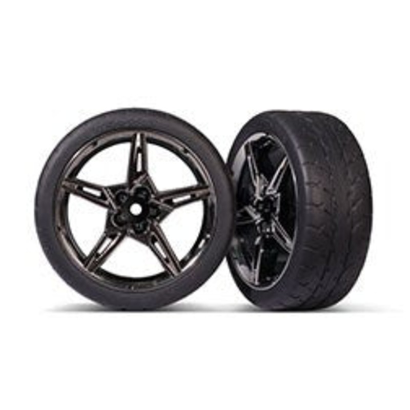 Traxxas 9370 T&W SPLIT SPOKE BLK CHRM 2.0′ RESPONSE FR