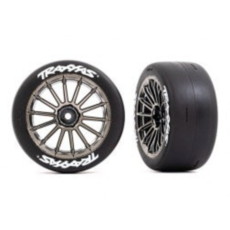 Traxxas 9375R T&W BLK CHRM 2.0 SLICK REAR