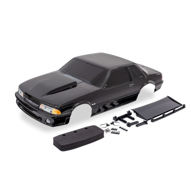 Traxxas 9421A Body Ford Mustang Fox Body black (painted decals applied