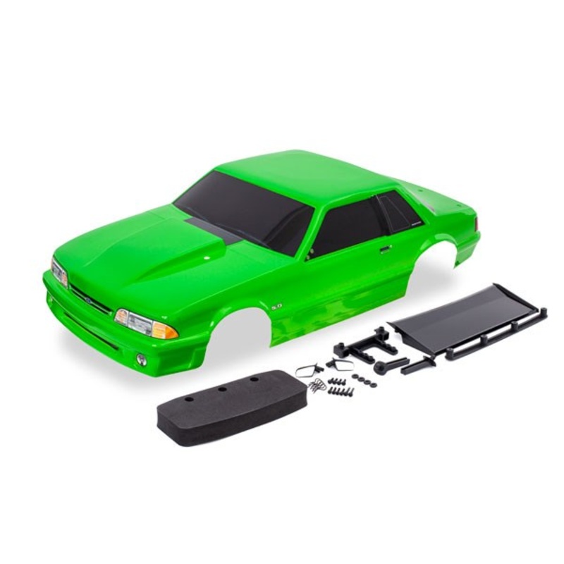Traxxas 9421G Body Ford Mustang Fox Body green (painted decals applied)