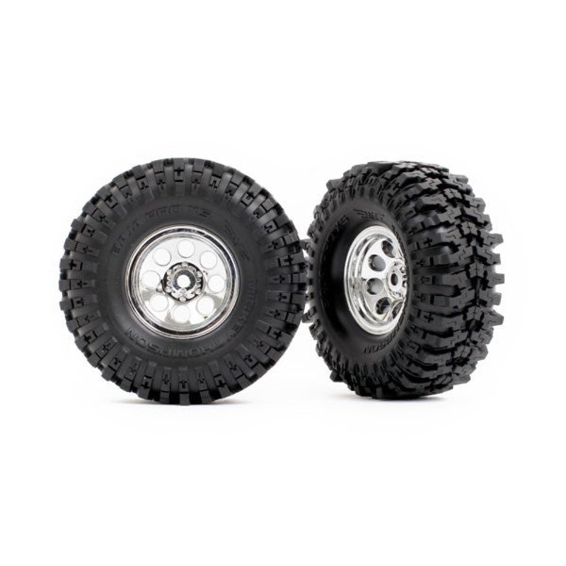 Traxxas 9873 T&W CHRM WHL 2.4 MT TIRE
