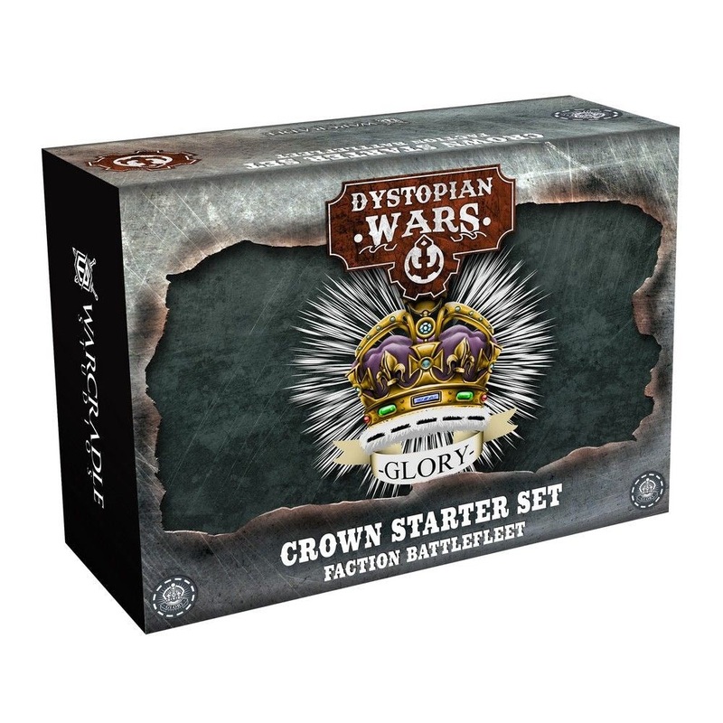 Warcradle DWA210000 Dystopian Wars: Crown Starter Set –  Faction Battlefleet