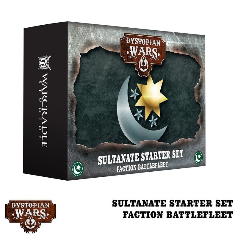 Warcradle DWA240000 Dystopian Wars: Sultanate Starter Set –  Faction Battlefleet