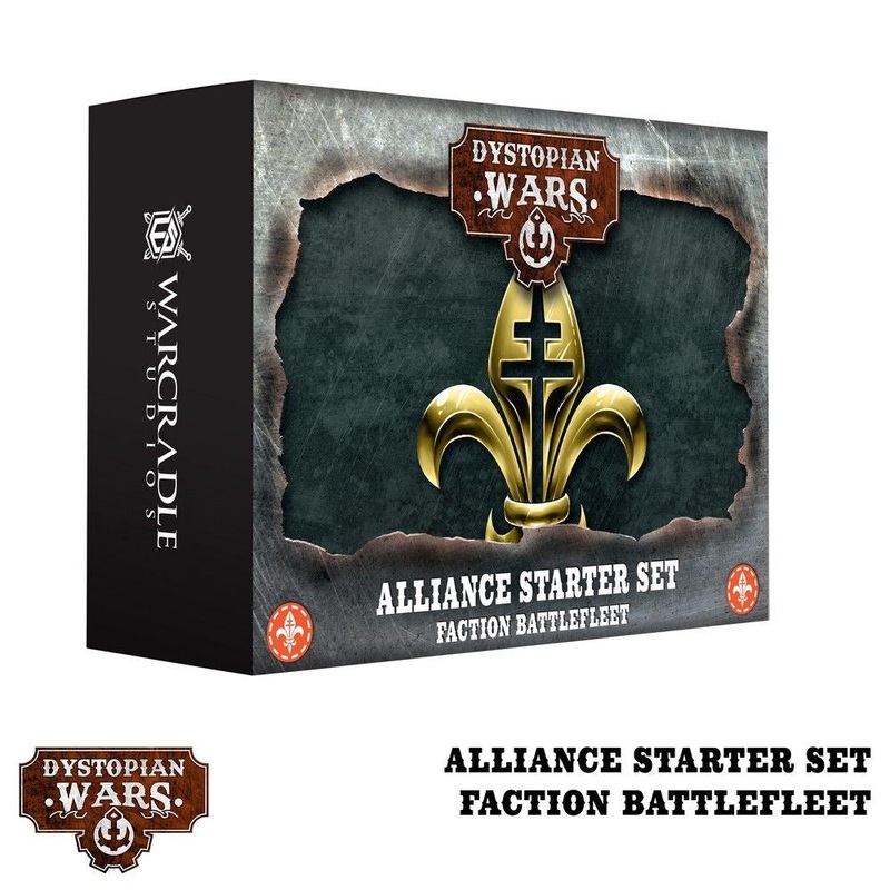 Warcradle DWA260000 Dystopian Wars: Alliance Starter Set –  Faction Battlefleet