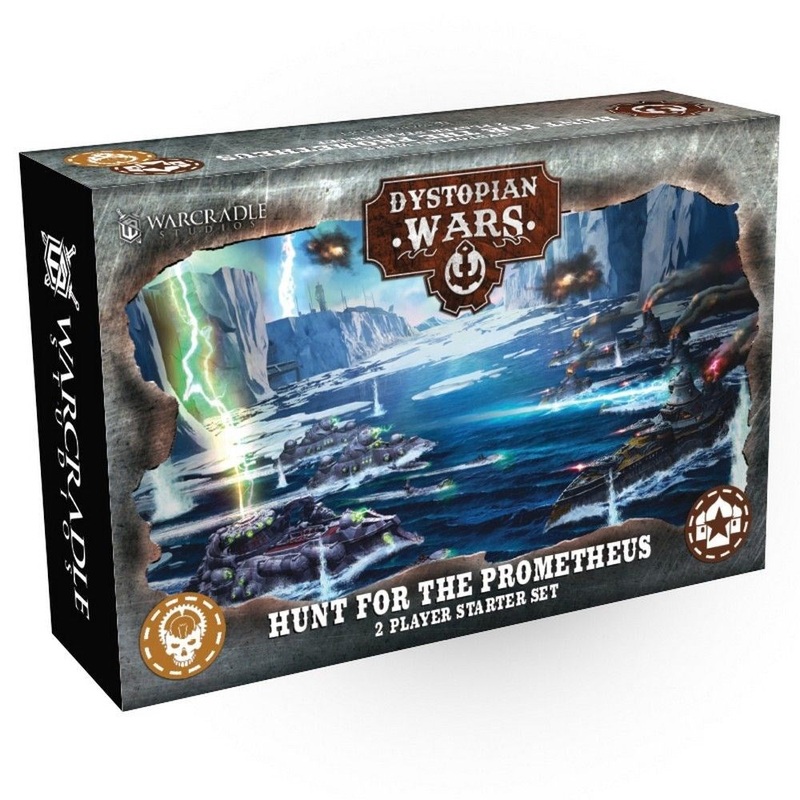 Warcradle DWA990005 Dystopian Wars: Hunt for the Prometheus – Two Player Starter Set – English