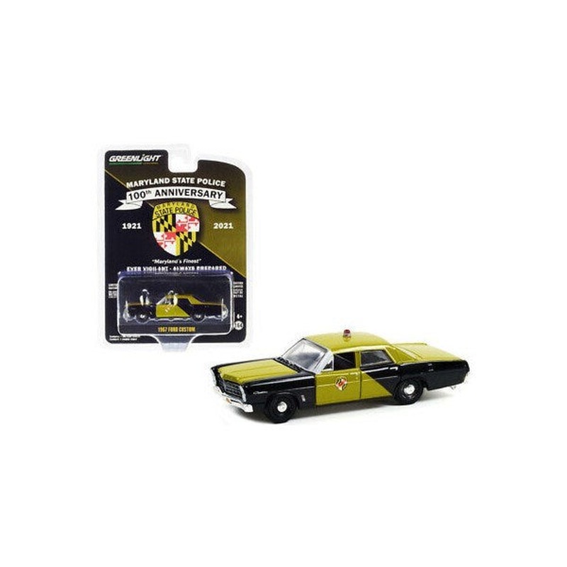 GreenLight 28080-A 1/64 1967 Ford Custom – Maryland State Police 100th Anniversary