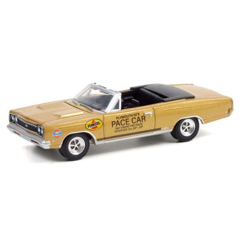 GreenLight 30272 1968 Plymouth GTX 426 HEMI Convertible – 1967 LA Times Grand Prix Pace Car