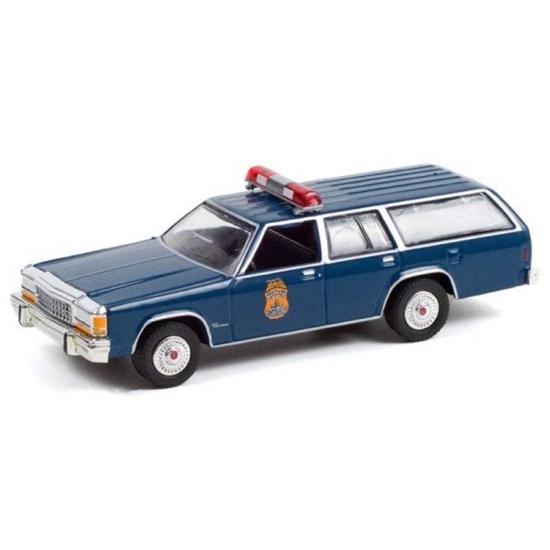 GreenLight 36040-F 1/64 1984 Ford LTD Crown Victoria Wagon – Indianapolis Metro Police Dept.