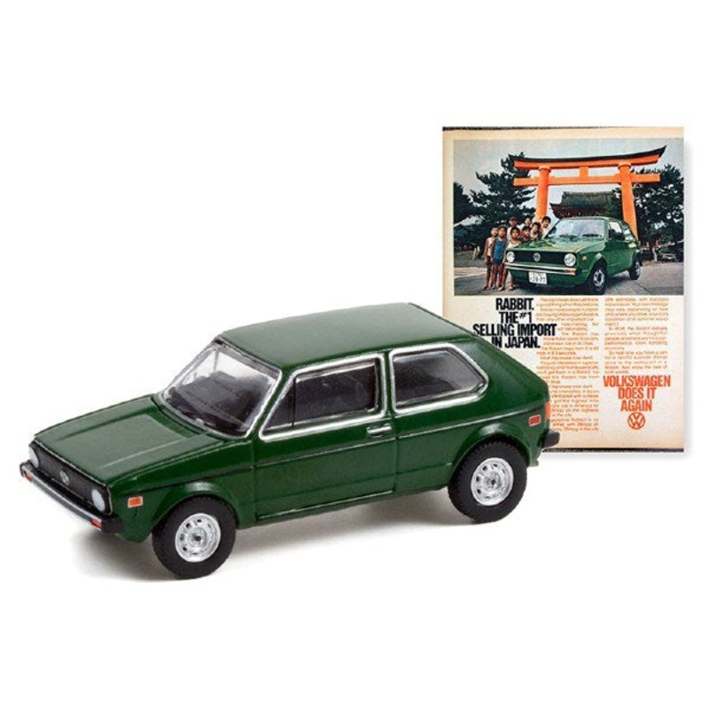 GreenLight 39090-E 1/64 1977 Volkswagen Rabbit – Rabbit. The #1 Selling Import In Japan.