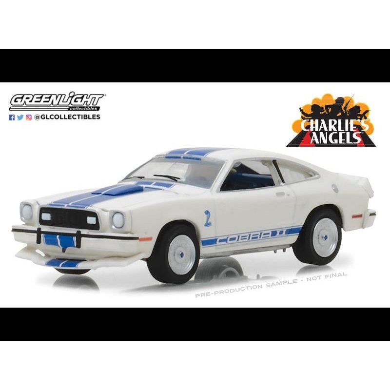 GreenLight 44790-A 1/64 Jill Munroe’s 1976 Ford Mustang II Cobra II – Charlie’s Angels