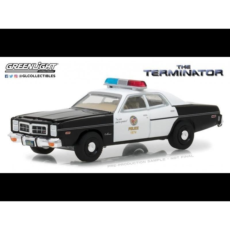 GreenLight 44790-C 1/64 1977 Dodge Monaco – Metro Police The Terminator
