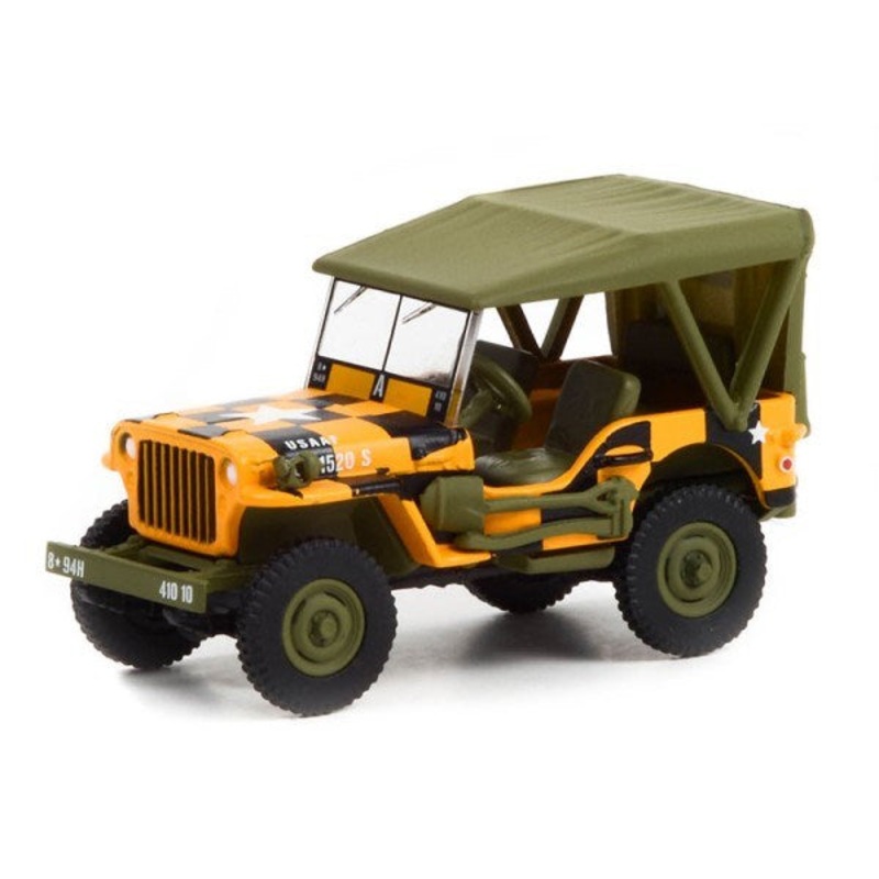 GreenLight 61010-D 1/64 1943 Willys MB Jeep – U.S. Army Follow Me
